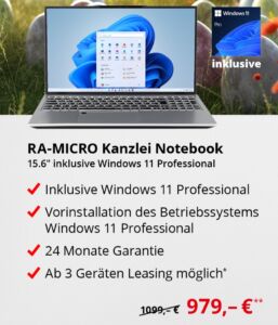 Kanzlei-Notebook RA-MICRO