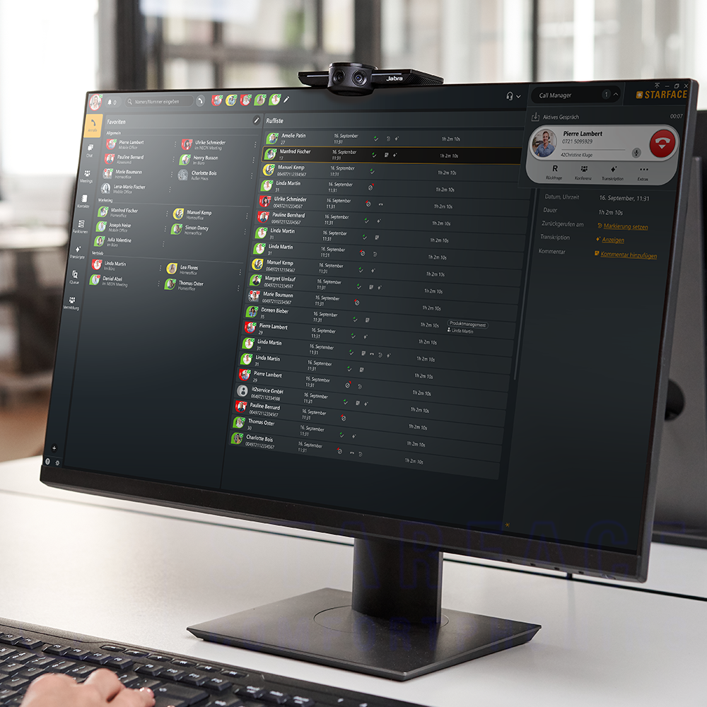 STARFACE auf einem Desktop-PC