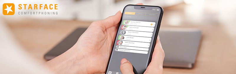 STARFACE App auf einem Smartphone