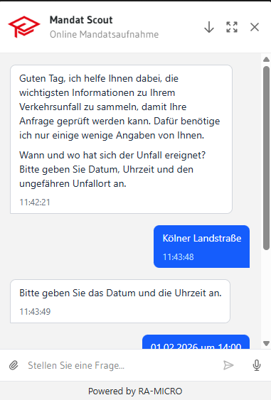 Mandat Scout Konversation