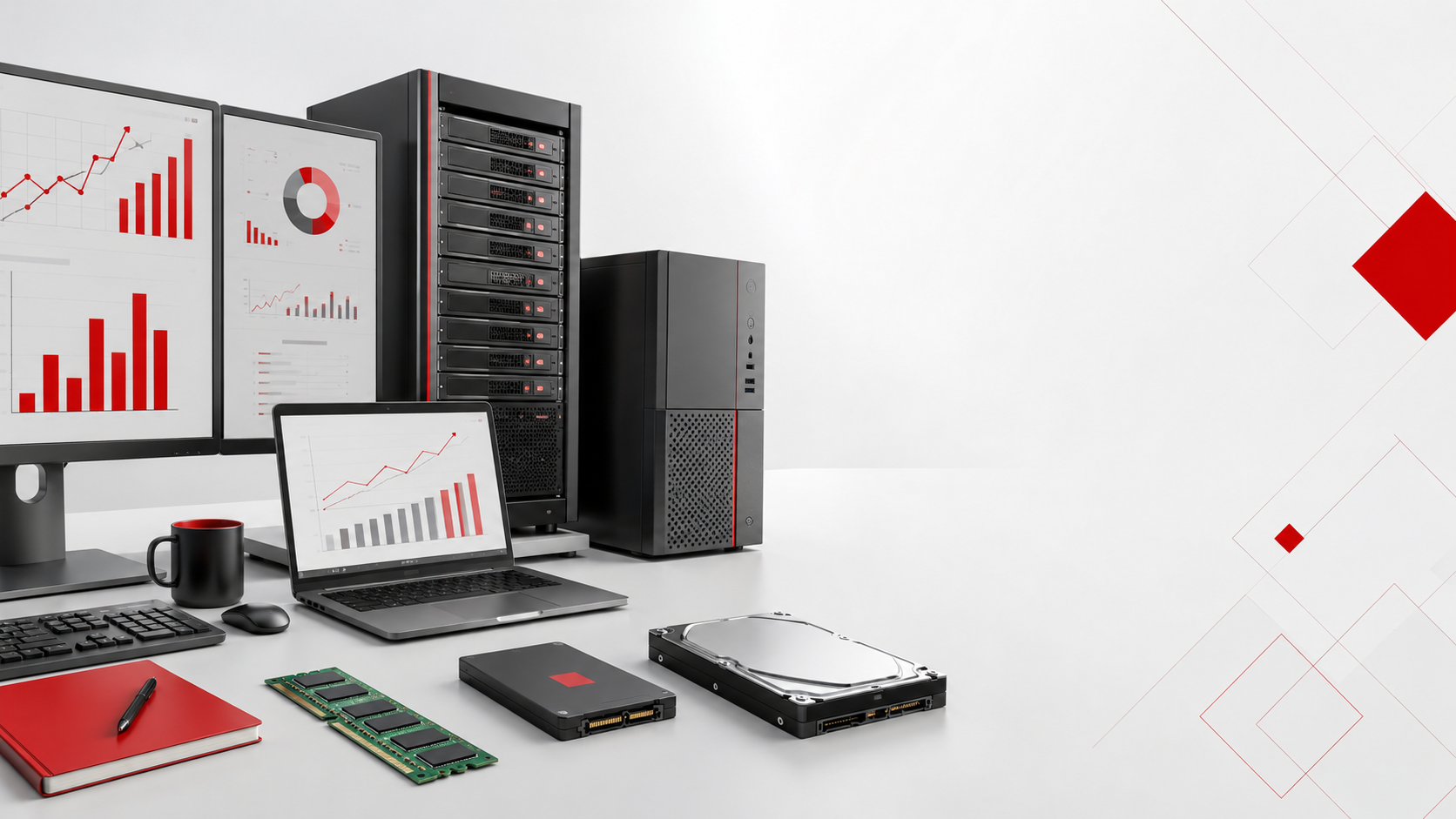 Moderne Kanzlei-IT mit Server, Arbeitsplätzen und Hardwarekosten im Überblick